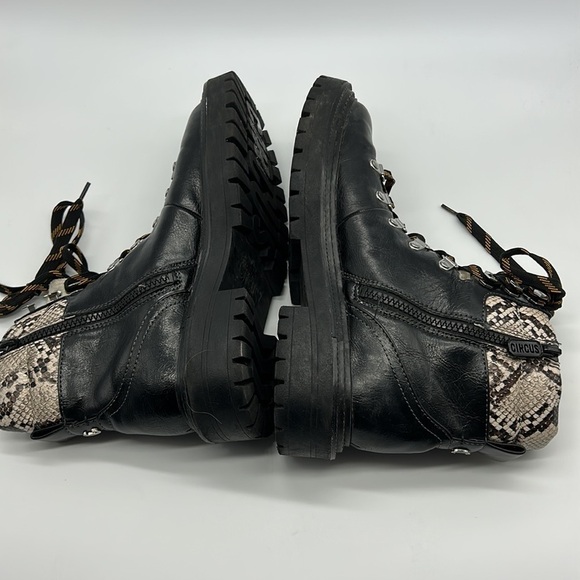 Circus by Sam Edelman Flora Faux Fur‎ Trim Boots Women's 8.5 Combat - Picture 5 of 9